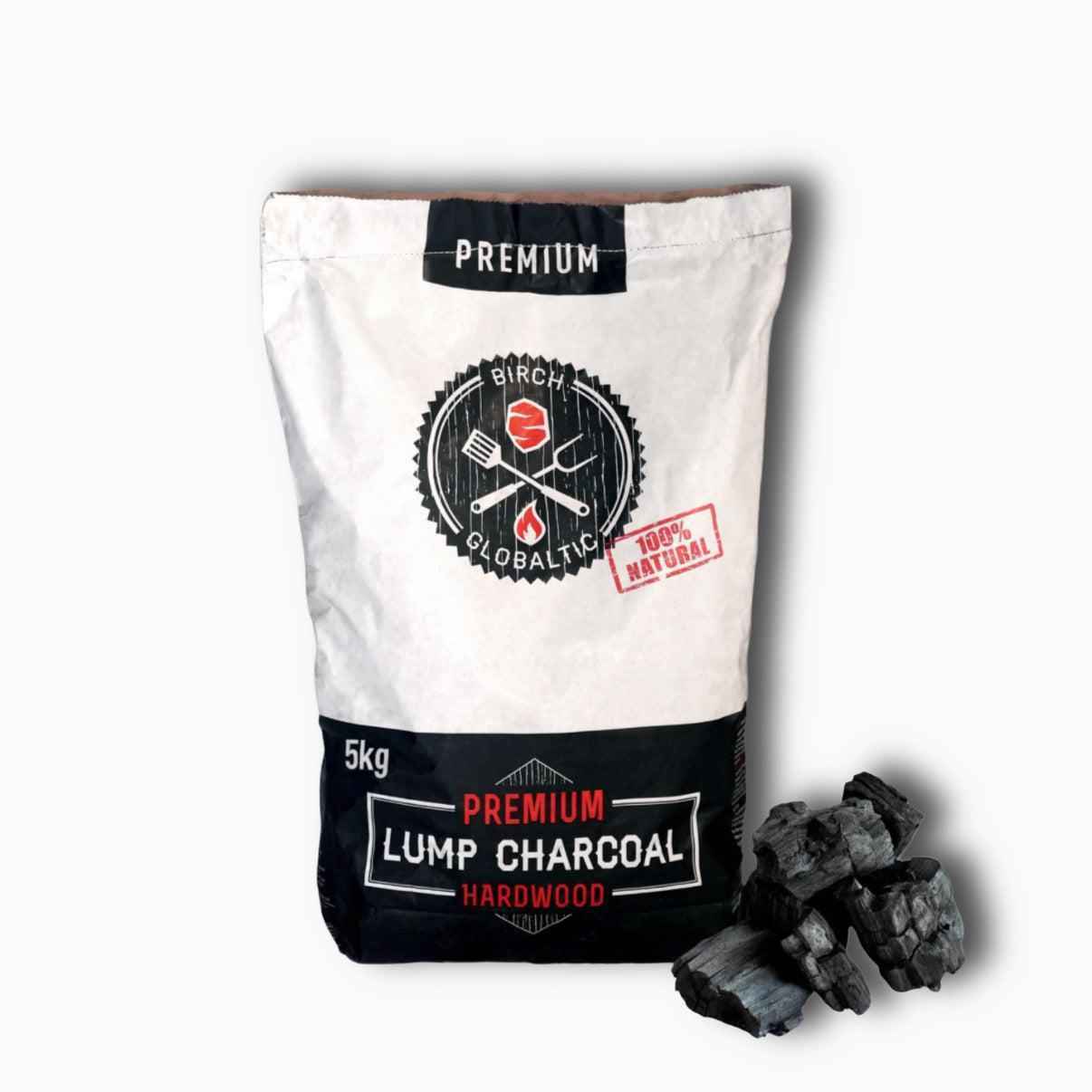 Birch Lumpwood Charcoal 5kg bag x4
