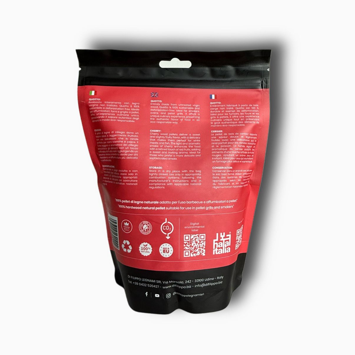 Quotto Cherry Wood Pellets – 0.6 kg