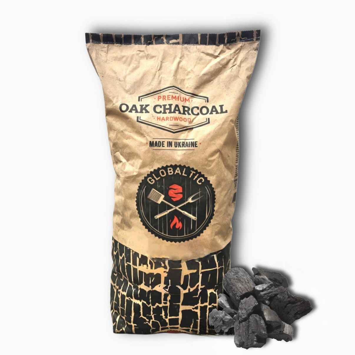 Oak Lumpwood Charcoal 10kg x4