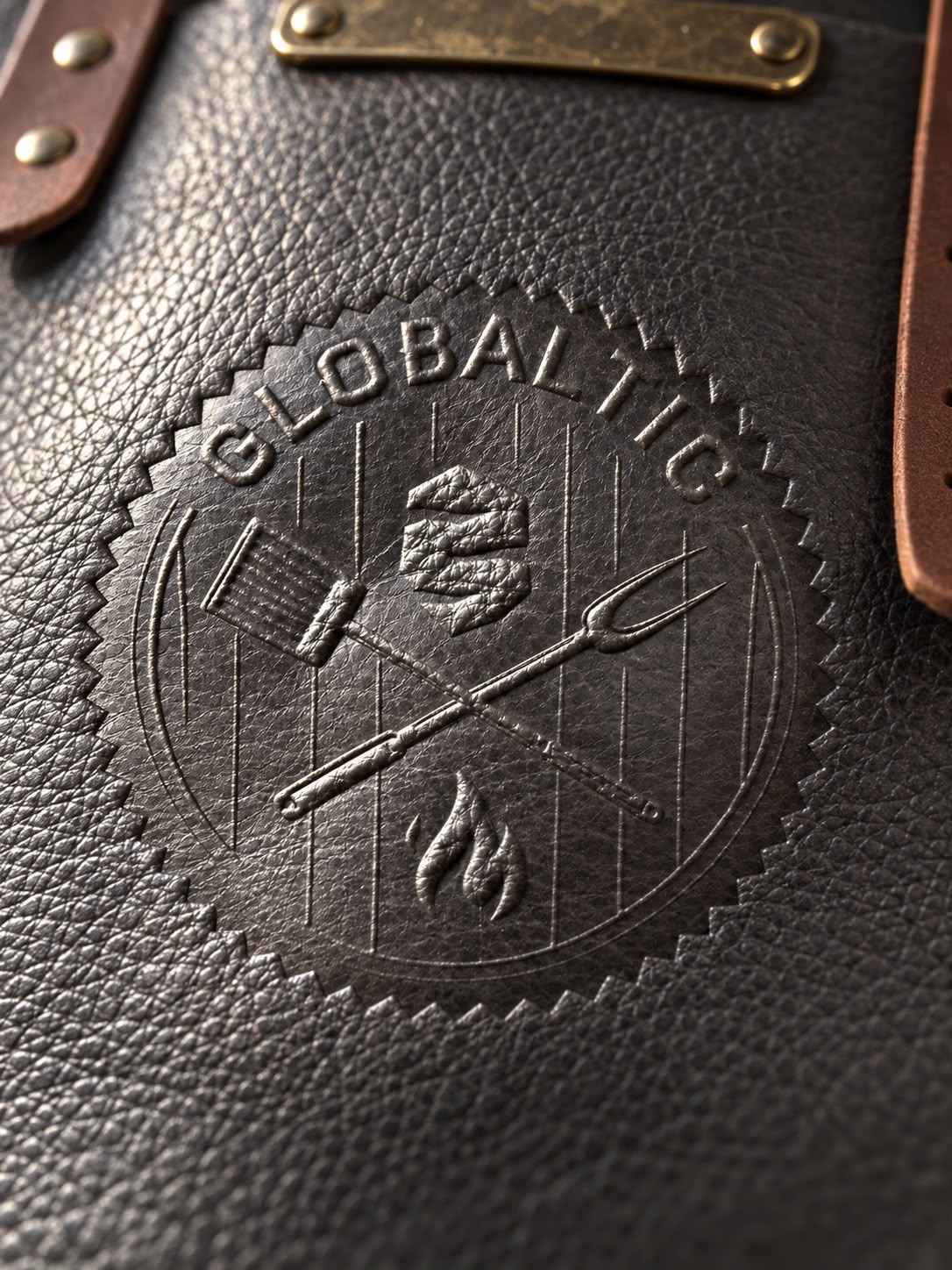 Deluxe Leather BBQ Apron