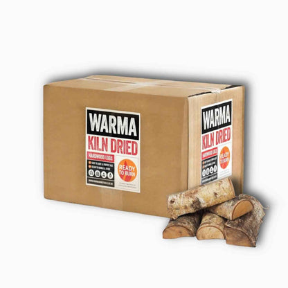 23L Log Box Kiln Dried Hardwood Silver Birch Firewood