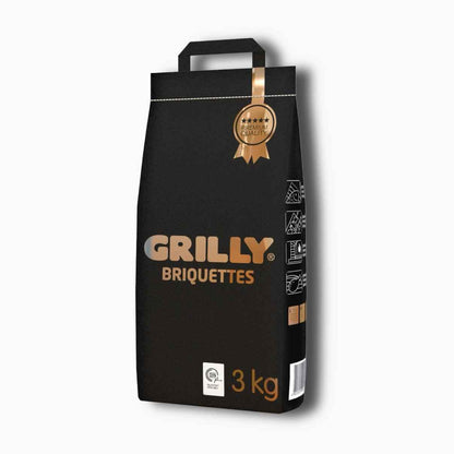 Grilly Charcoal Briquettes 3kg