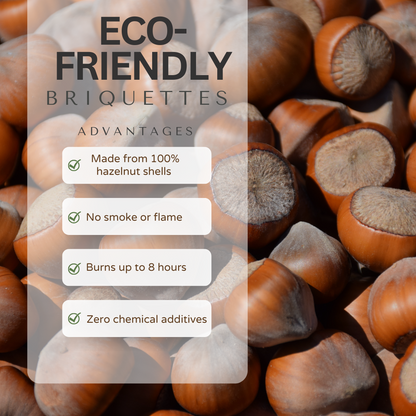 HazelHex Briquettes 10kg Pallet