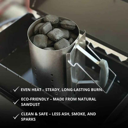 Grilly Charcoal Briquettes 3kg