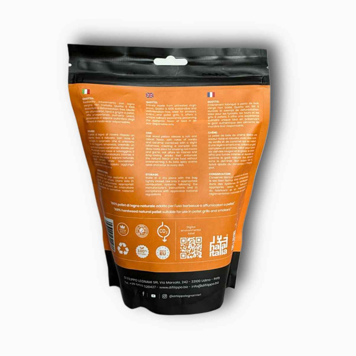 Quotto Oak Wood Pellets – 0.6 kg