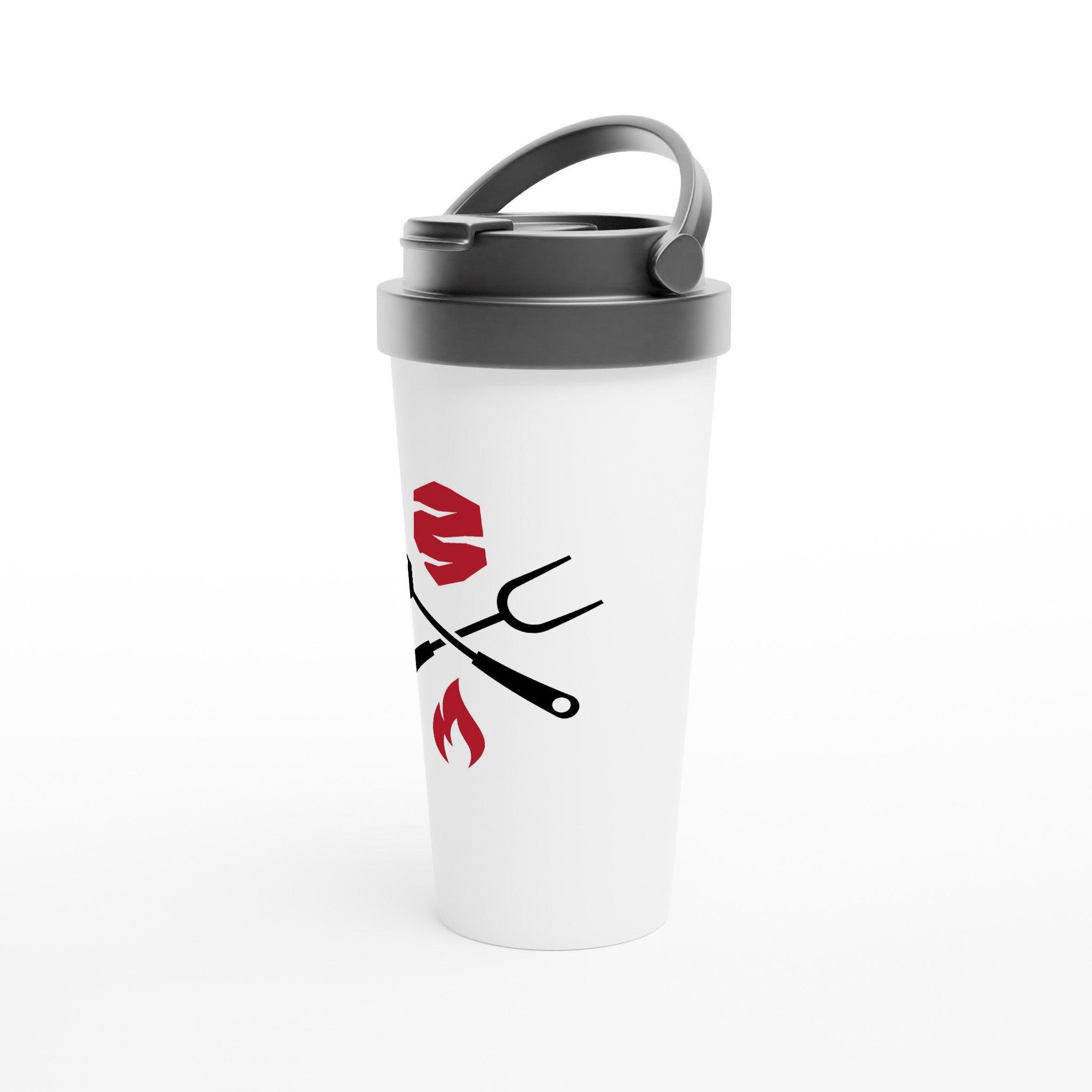 White Stainless Steel Travel Mug