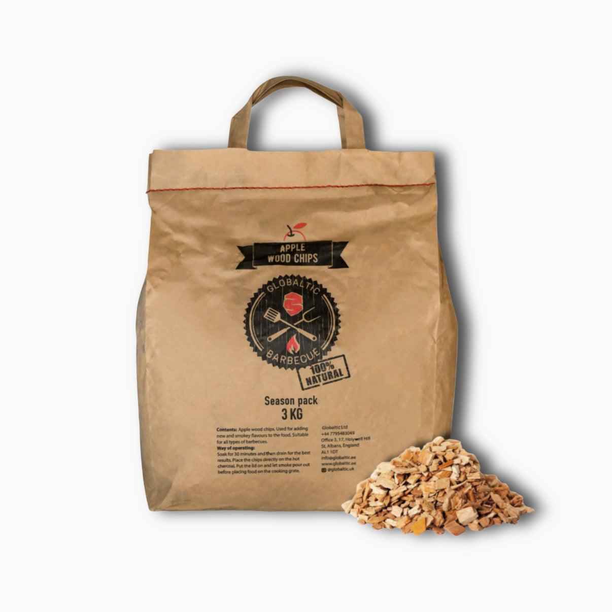 Wood smoking chips Apple 3kg