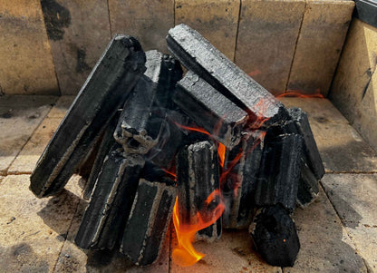 Natural compressed restaurant grade charcoal briquettes 10kg Box